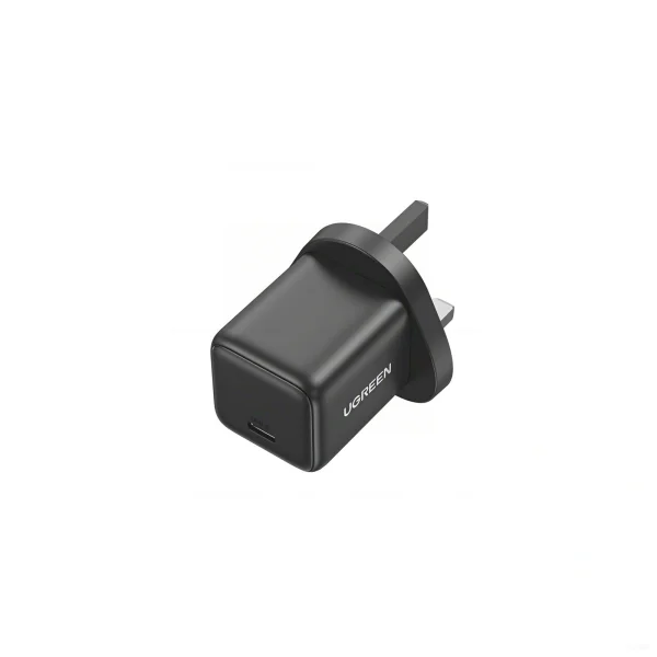 2-3 UGREEN 20W USB-C GaN Fast Charger UK Pin – X512-55529