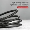 Baseus-1-Meter-Cafule-USB‑A-to-USB‑C-CableGray-Black-Model-CATKLF‑BG1-BC-4 Baseus 1Meter Cafule USB For Type-C 3A Gray+Black Cable – CATKLF-BG1