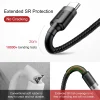 Baseus-1-Meter-Cafule-USB‑A-to-USB‑C-CableGray-Black-Model-CATKLF‑BG1-BC-6 Baseus 1Meter Cafule USB For Type-C 3A Gray+Black Cable – CATKLF-BG1