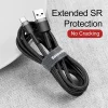 Baseus-1-Meter-Cafule-USB‑A-to-USB‑C-CableGray-Black-Model-CATKLF‑BG1-BC-7 Baseus 1Meter Cafule USB For Type-C 3A Gray+Black Cable – CATKLF-BG1