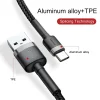 Baseus-1-Meter-Cafule-USB‑A-to-USB‑C-CableGray-Black-Model-CATKLF‑BG1-BC-9 Baseus 1Meter Cafule USB For Type-C 3A Gray+Black Cable – CATKLF-BG1