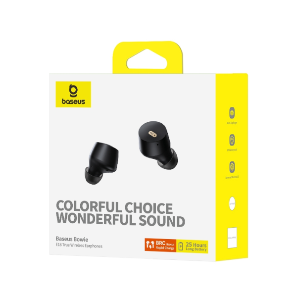 Baseus-Bowie-E18-True-Wireless-Earbuds-5 Baseus Bowie E18 True Wireless Earphones – Cosmic Black