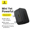 Baseus 20W Palm Fast Charger Type C UK Pin – Cluster Black