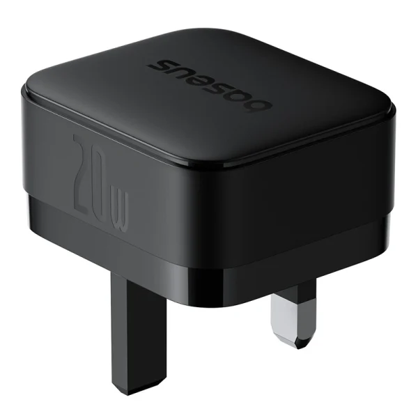 Baseus 20W Palm Fast Charger Type C UK Pin – Cluster Black