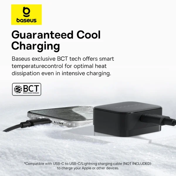 Baseus 20W Palm Fast Charger Type C UK Pin – Cluster Black