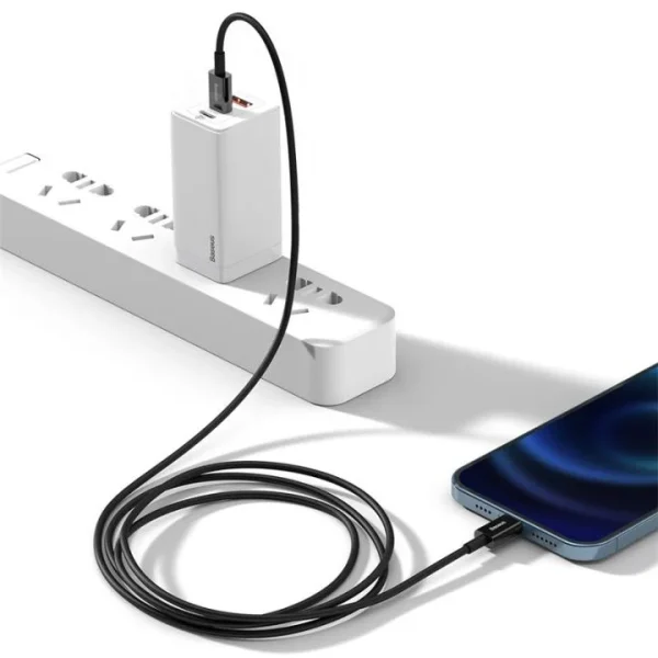 Baseus Superior Series 1M Fast Charging Data Cable Type-C to Lightning PD 20W Black – CATLYS-A01