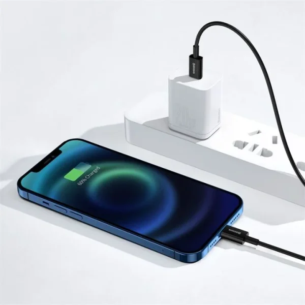 Baseus Superior Series 1M Fast Charging Data Cable Type-C to Lightning PD 20W Black – CATLYS-A01