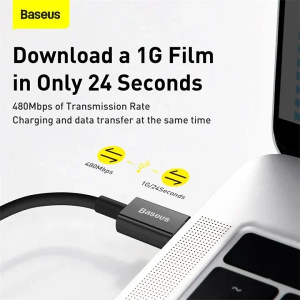 Baseus Superior Series 1M Fast Charging Data Cable Type-C to Lightning PD 20W Black – CATLYS-A01