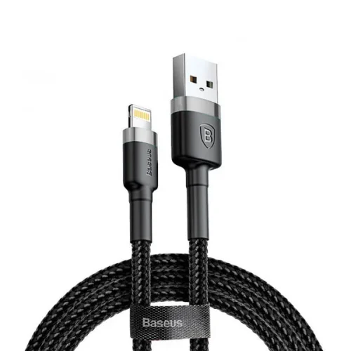 CALKLF-BG1-01 Baseus Cafule 1 Meter Nylon Braided Cable USB To Lightning QC3.0 2.4A