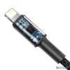 Baseus 1Meter 20W High Density Braided Fast Charging Data Type-C to Lightning PD Cable Black