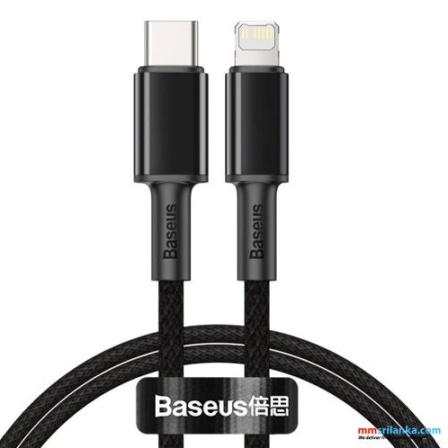 CATLGD-01-550x550 Baseus 1Meter 20W High Density Braided Fast Charging Data Type-C to Lightning PD Cable Black