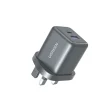 UGREEN 30W 2-Port GaN Fast Charger (UK Plug, Space Gray) – X516-65036