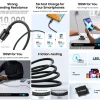 UGREEN 1 Meter 100W 5A Max Type-C to Type-C PD Fast Charging Silicone Braided Cable – US557-15275