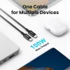 UGREEN 1 Meter 100W 5A Max Type-C to Type-C PD Fast Charging Silicone Braided Cable – US557-15275
