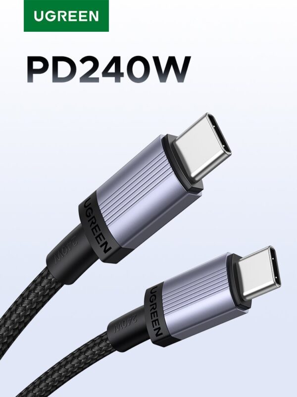 UGREEN 1 Meter 240W Type-C to Type-C PD N Fast Charging Cable – L532-65907