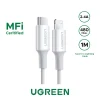UGREEN-1-Meter-MFI-Certified-USB-to-Lightning-Alu-Case-Braided-Lig UGREEN 1 Meter MFI Certified Type-C to Lightning Cable Rubber Shell – US171-10493
