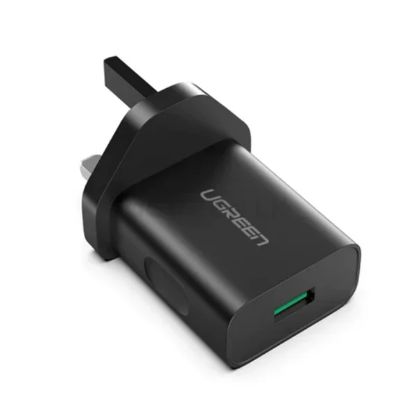 UGREEN 18W QC3.0 USB Fast Charging Power UK Adapter – CD122-70165