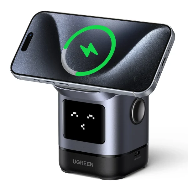 UGREEN 2-in-1 UNO Series Qi2 Magnetic Station Wireless Charger – W709-45775