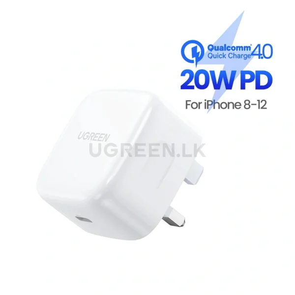 UGREEN-20W-Type-C-PD-Fast-Charging-Adapter-UK--White--CD137-Ugreen-3 UGREEN 20W Type-C PD Fast Charging Adapter UK (White)- CD137-60451