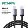 UGREEN 1 Meter 240W Type-C to Type-C PD N Fast Charging Cable – L532-65907