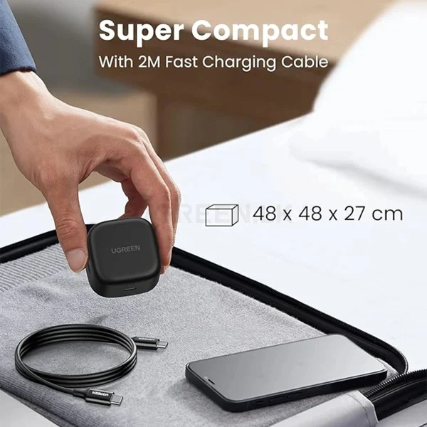 UGREEN 25W Type-C PD UK Pin Fast Charger With Type-C to Type-C 2 Meter Cable – CD25-50577