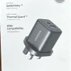 UGREEN 30W 2-Port GaN Fast Charger (UK Plug, Space Gray) – X516-65036