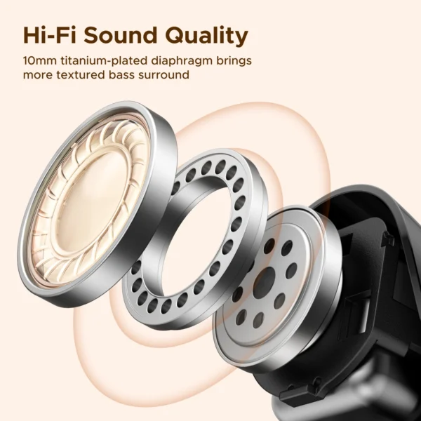 UGREEN Dots (TWS)True Wireless Earbuds (Black) – WS220-75628