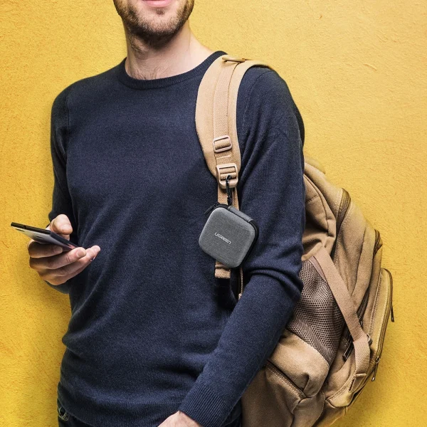 UGREEN-Earphone-Carrying-Case-Bag-Fabric-Gray-LP128-70577-LP128-Ugreensl-7 UGREEN Earphone Carrying Case Bag (Fabric)