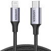 UGREEN-Type-C-to-Lightning-MM-MFI-Certified-Cable-Aluminum-She (6) UGREEN 1 Meter MFI Certified Type-C to Lightning Aluminum Shell Braided Cable – US304 – 60759